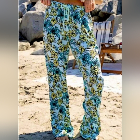 Beach Riot Pants - Beach Riot  Coastal Swim New Beach Riot Floral Pants Size Meduim